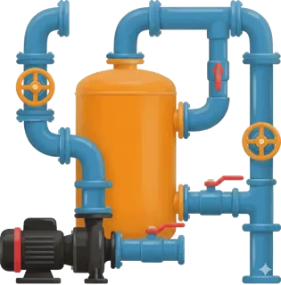 Commercial and business plumbing service icon